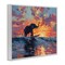 Stupell Industries Sunset Surf Elephant Framed Giclee, design by Ziwei Li